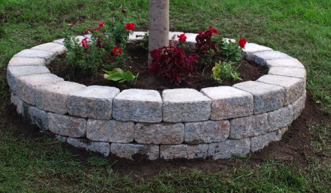 Weekend Diy Wallstone Projects, Landscaping Around Trees With Stone